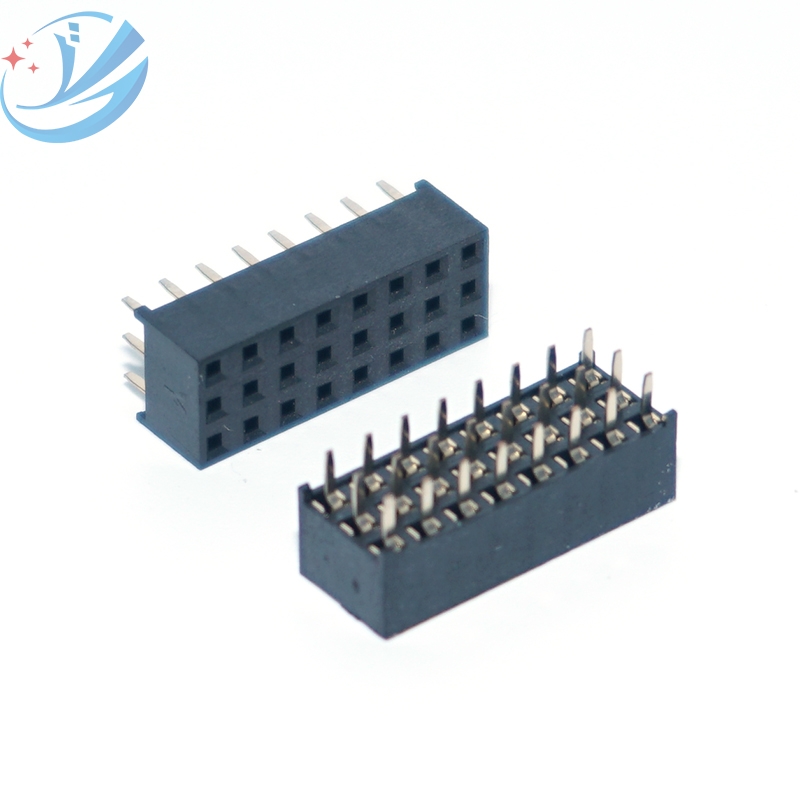 ส่วนหัวหญิง 3 แถว 24Pins 2.0 Pitch Connector