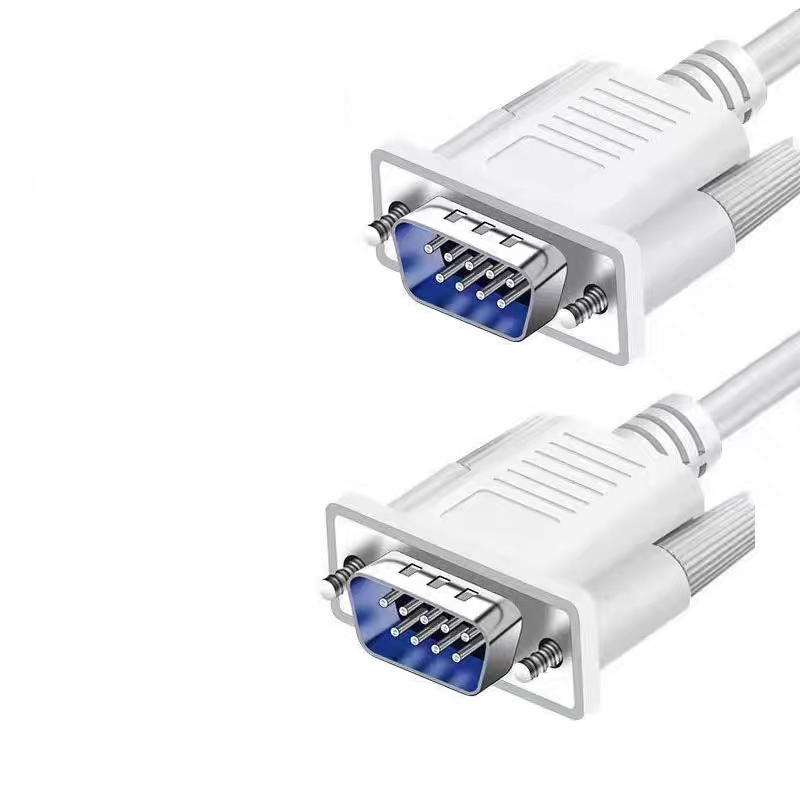 สายเคเบิลป้องกันตัวเชื่อมต่อ DB9 ชายกับชาย